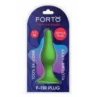 FORTO F-11R RATTLER LUNGO dildo – M – Žalias — Nuotrauka 1