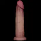 LoveToy Sliding Skin Pro II Dual Layer Silicone Dong – realistiškas dviejų sluoksnių silikoninis dildo – 22,9 cm — Nuotrauka 5