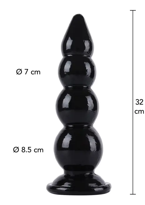 Extreme цепочка анальных бусин – 32 cm (12.6″) – Черная