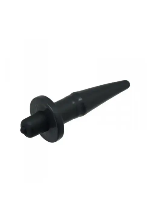 Anālais spraudnis ar vibrāciju – 12.4 cm – Melns Foto 2