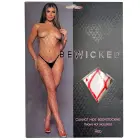 Cannot Hide Mesh Bodysuit with Open Bottom – Red – One Size — Photo 4