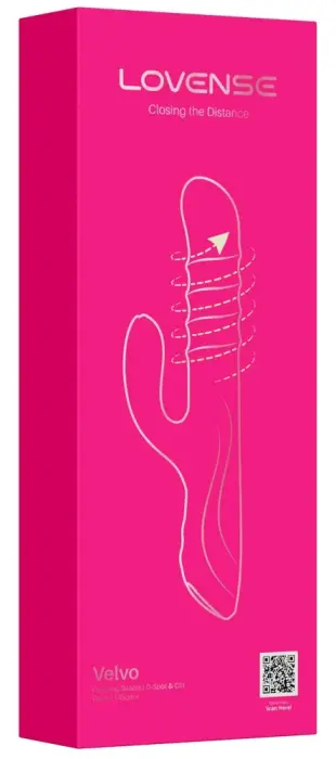 Lovense Velvo вращающийся кролик-вибратор – 24.7 cm (9.7″)
