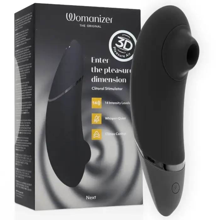 Womanizer Next воздушно-импульсный стимулятор – 17.1 см (6.7″) – черный