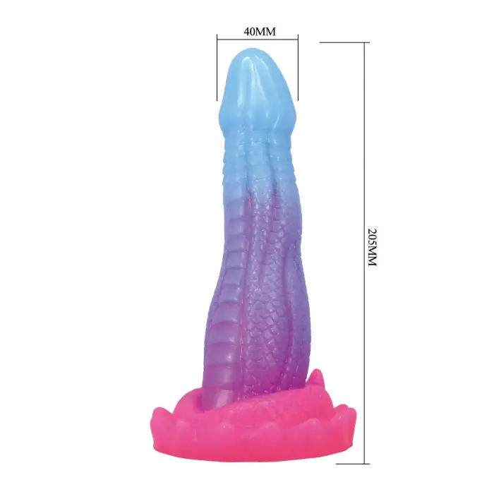 Power Monsters Void Python – 20.5 cm (8″) Rippled Monster silikona dildo – Melns Foto 8