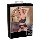 Hebe Lingerie Set – Lace and Velvet – Black – 80B/M — Photo 1