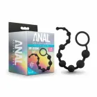 Blush Novelties Anal Adventures platīna silikona anālās bumbiņas – 25 cm – Melns — Foto 4