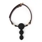 Taboom Cocoaelle – beaded silicone ball gag with woven strap – cocoa — Photo 7