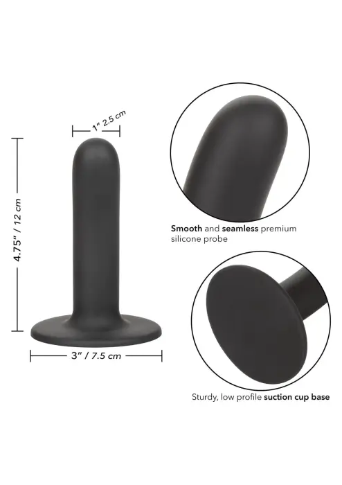 Boundless gluds dildo – 12 cm (4.75″) – Melns Foto 4