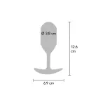 The Champ Weighted Anal Plug – 13 cm – Grey — Photo 4