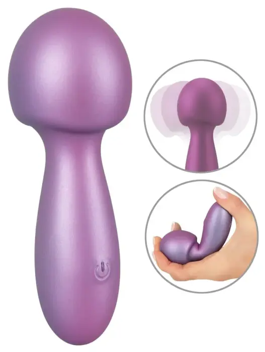 Sweet Smile metālisks mini vibrators – 11.6 cm (4.6″) – daudzkrāsains Foto 2