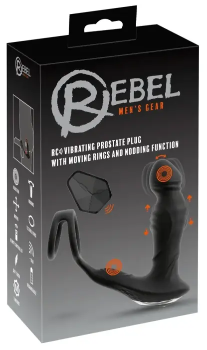 Rebel RC Vibrating Prostate Plug Nod – 12 cm