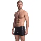 Svenjoyment Herren Pants – men's tight imitation leather pants with press studs – black – 2XL — Photo 4
