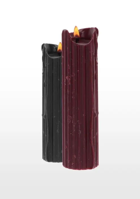 Taboom BDSM Drip Candles – 2 pcs – black/burgundy
