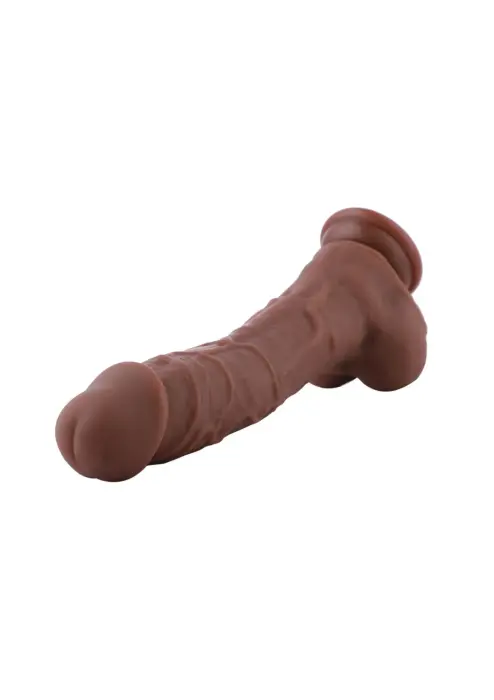 Hismith KlicLok dildo – 23 cm (9″) – Brūns Foto 8