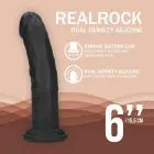 Dual Density Silicone Curved Realistic Dildo with Suction Cup - 6" / 15,5 cm - Black — Foto 5