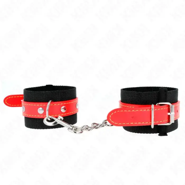 KINK нейлоновые фиксаторы для запястий – чёрные/красные – 19-24 cm