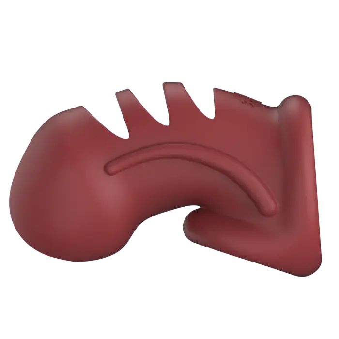 Model 28 - Ülipehme silikoonist karskusvöö puur – punane Photo