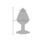 Diamond tagumiku juveel – 8 cm (3.1″) – Lilla — Foto 5