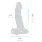 b-Vibe Slipskin išlenktas dildo – 22.3 cm (8.8″) – kūno spalva Photo