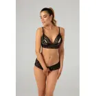 Christine Mistiquelady – peek-a-boo lace bra set – adjustable bow-ties – black – S/M — Photo 3