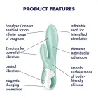 Satisfyer Air Pump Bunny 5 Connect App klitora stimulators – zaļš — Foto 6