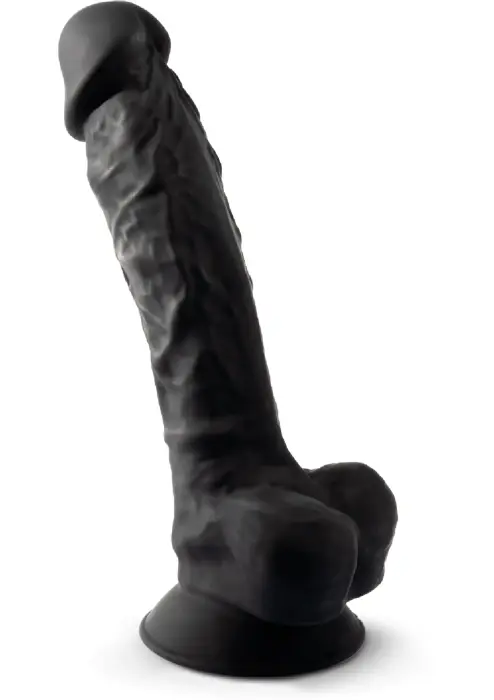 Silex-D Model 1 reālistisks dildo – 23 cm (9″) – Melns