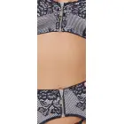 Cottelli Lingerie Bra Set with Lace and Zips – Black & White – S — Photo 6
