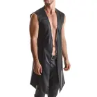 RMMarco001 Wetlook Vest with Silver Zipper – Black – M — Photo 2