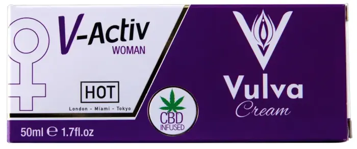 HOT V-Activ Крем для вульвы с CBD – 50 мл