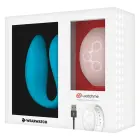 Wearwatch Dual Technology porų vibratorius su WatchMe nuotolinio valdymo laikrodžiu – indigo/rožinė — Nuotrauka 5