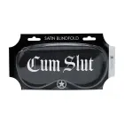 Cum Slut - Printed Satin Mask - Black Foto 1