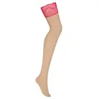 Obsessive Cupide Desir zeķes – miesas krāsa – 2XL/3XL — Foto 2