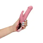 Pöörlevate pärlitega jänese vibraator – 18 cm – roosa — Foto 12