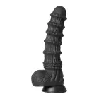 Dragon Monster Vibrating Dildo – 23+ cm – Black — Photo 4