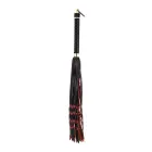 Sevanda Braided Tail Flogger – Red & Black — Photo 2