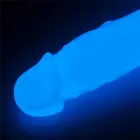 Lumino Play tumsā spīdošs dildo – 21.5 cm (8.5″) – Caurspīdīgs — Foto 8