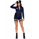 Flirty Cop policistes kostīms – zils – XS — Foto 5