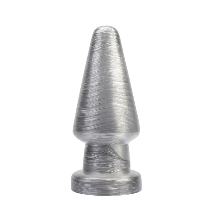 Silver Bump Canaan Anālais Spraudnis – 20 cm (8″) – Sudraba Efekts