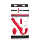 Mighty-Thrust bezsiksnu strapon vibrators ar tālvadības pulti – 24 cm (9.5″) – rozā — Foto 1