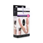 Evoke Ergo-Fit Надувной и вибрирующий страпон-дилдо без ремешков – 20 см (8″) – розовый — Фото 1