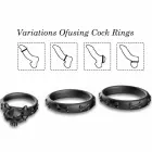 ARMONY RINGS CALAVERA Silicone Black – Anatomical Triple Support System — Photo 3