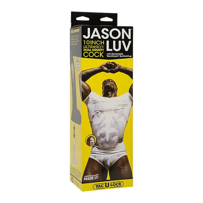 Jason Luv realistiškas ULTRASKYN dildo – 25 cm (10″) – kūno spalva