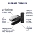 Double Fun App-Controlled Couples Vibrator – Black — Photo 3