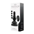 Missy - Вибрирующий стеклянный дилдо с присоской – 20 cm (8″) – Черный — Фото 3