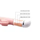 BAILE горячий вибратор-бабочка с подогревом – 18 cm (7″) – телесный — Фото 5