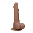 Realistiškas dildo su sėklidėmis – 25 cm (10″) – Kūno spalva — Nuotrauka 2