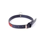 Fetish B - Series Collar with crystals 2 cm Red Line Foto 3
