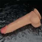 LoveToy Power Basics Cock – rechargeable vibrating realistic dildo with suction cup – 22.8 cm (9 inch) — Photo 2