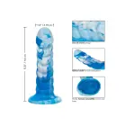 Twisted Love витой рифленый дилдо – 18 cm (7.1″) – синий — Фото 4