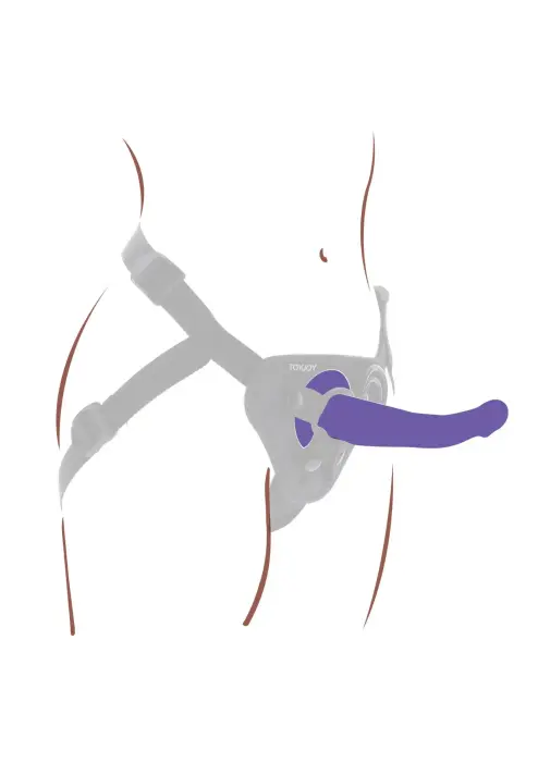 Strap-on dildo (S izmērs) – violets Foto 2